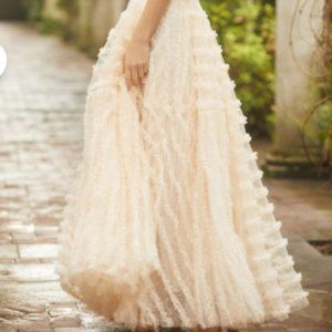 Needle & Thread Florence Ruffle Ankle Skirt